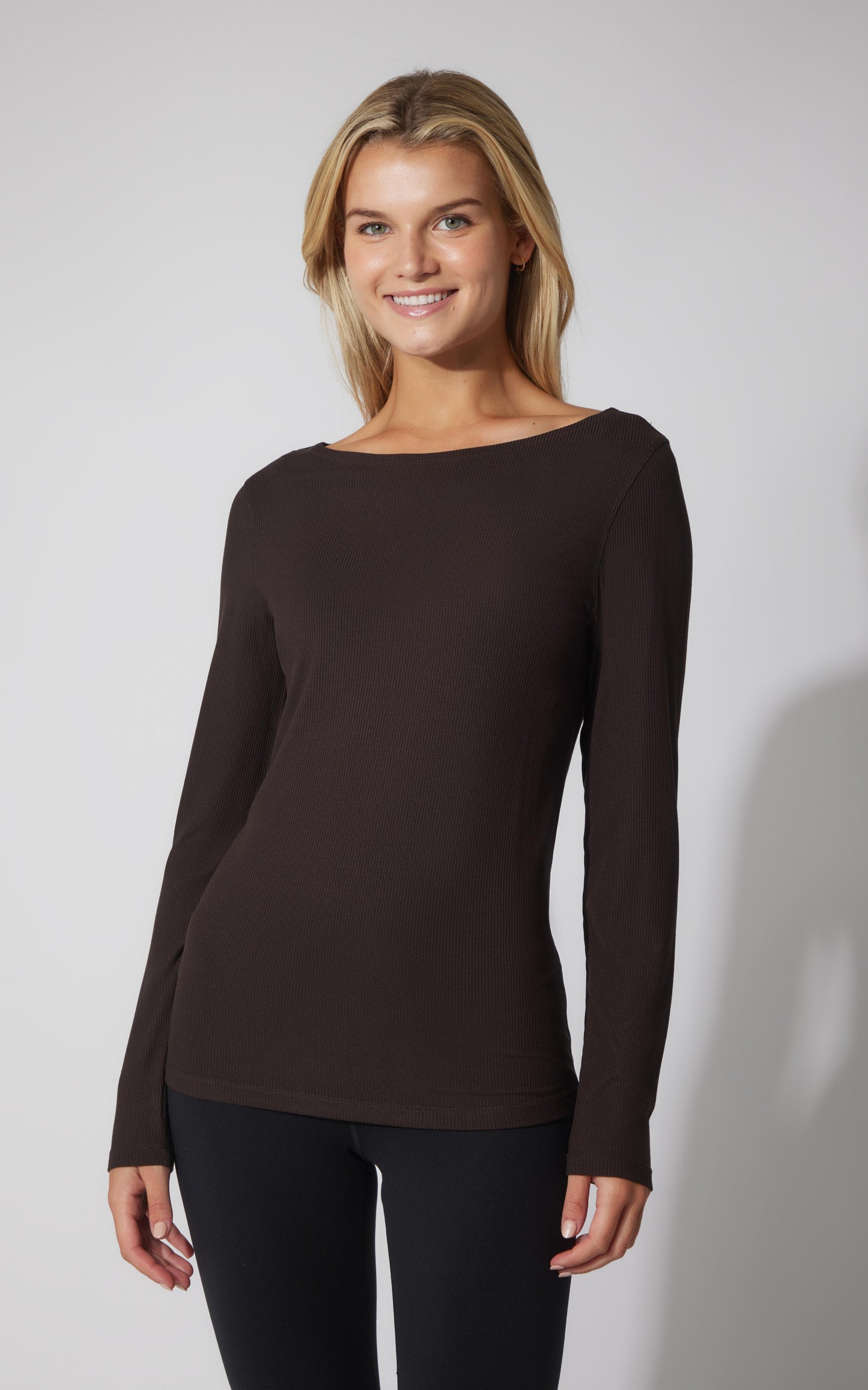 2 PK Heavenly Ribbed Boat Neck Top - Our Cafe Story