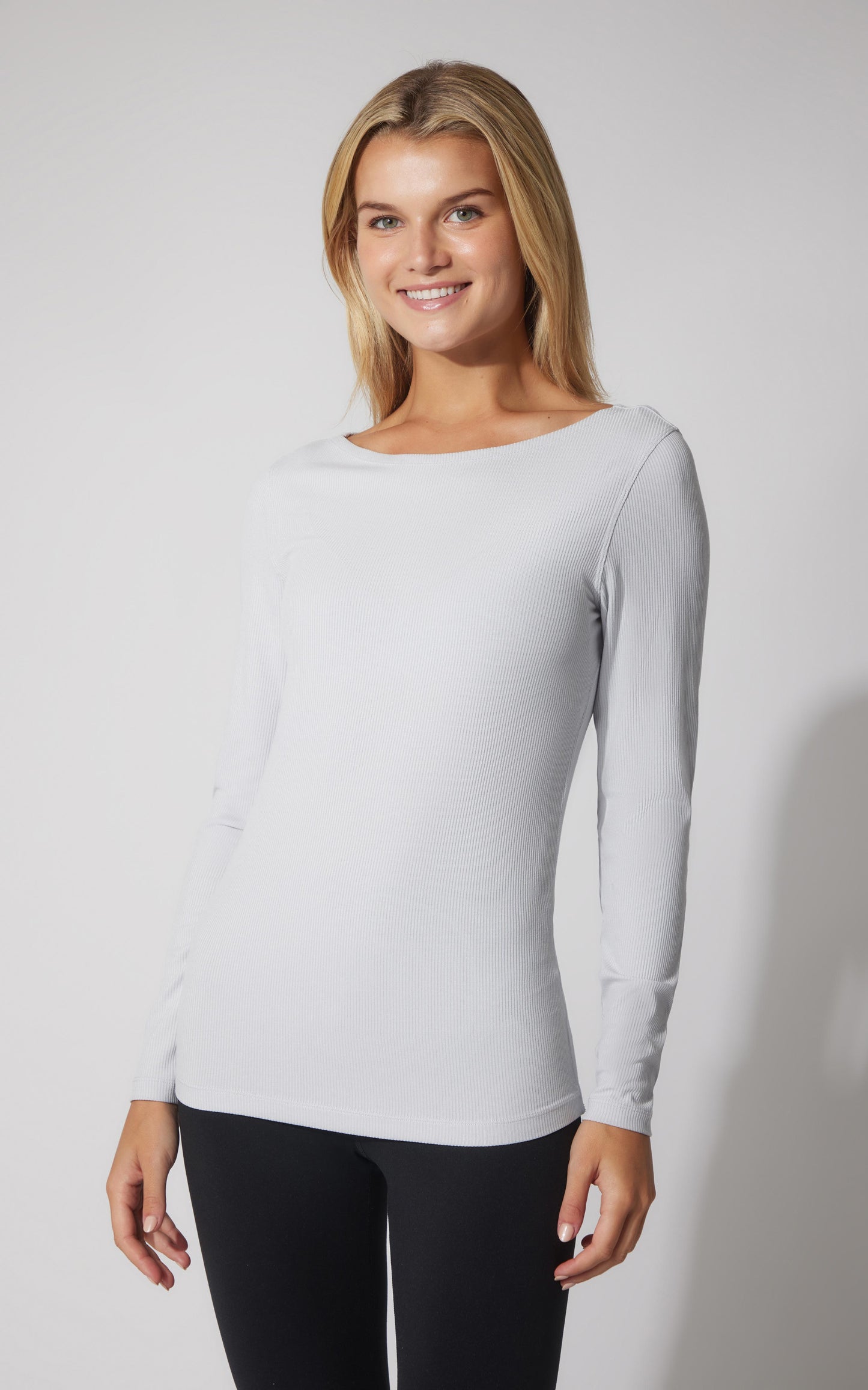 2 PK Heavenly Ribbed Boat Neck Top - Our Cafe Story