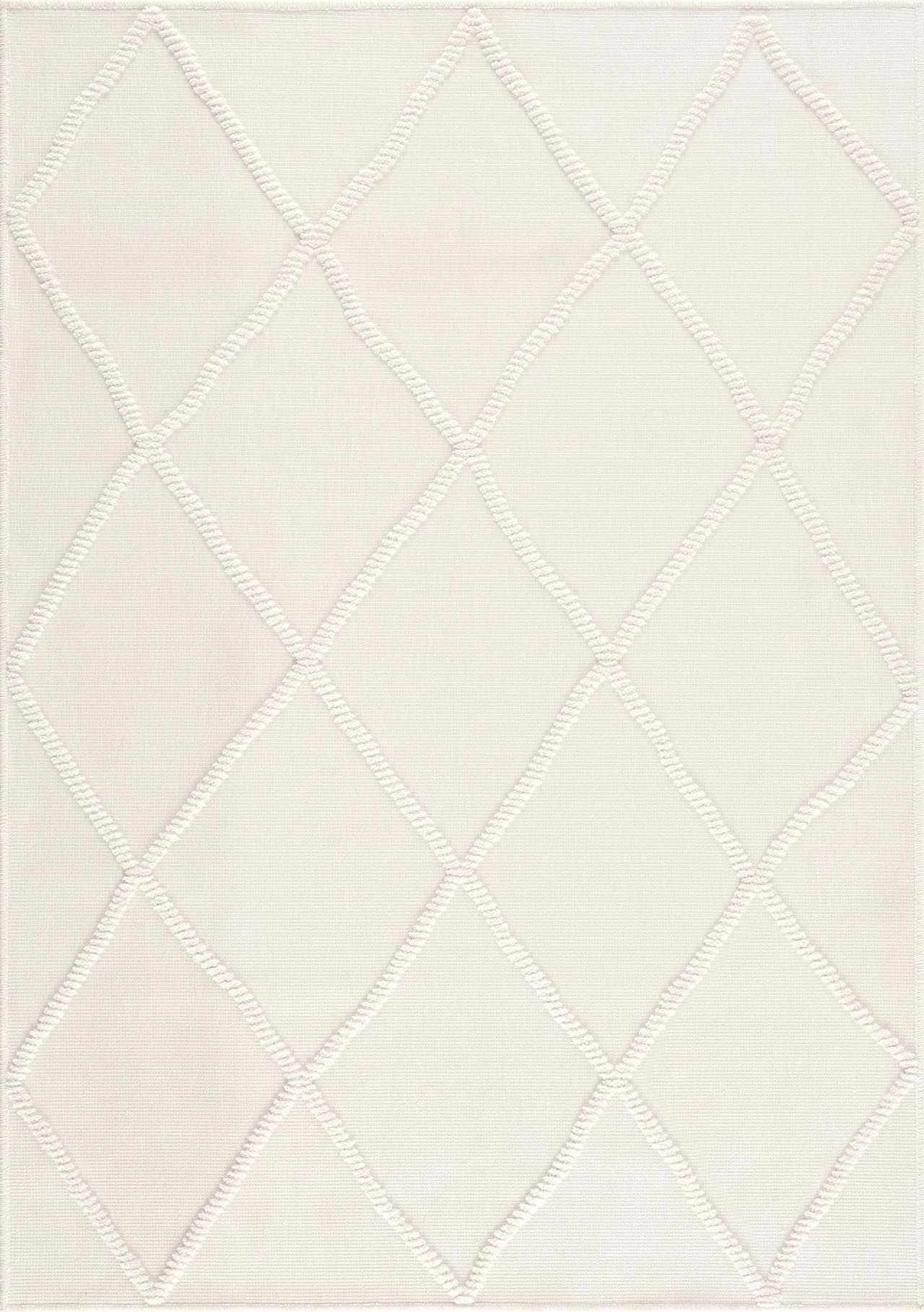 Amani White Washable Rug - Clearance