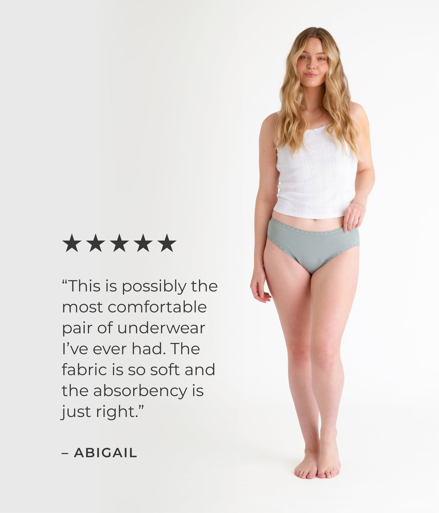 Leakproof Cotton Lace Trim Brief