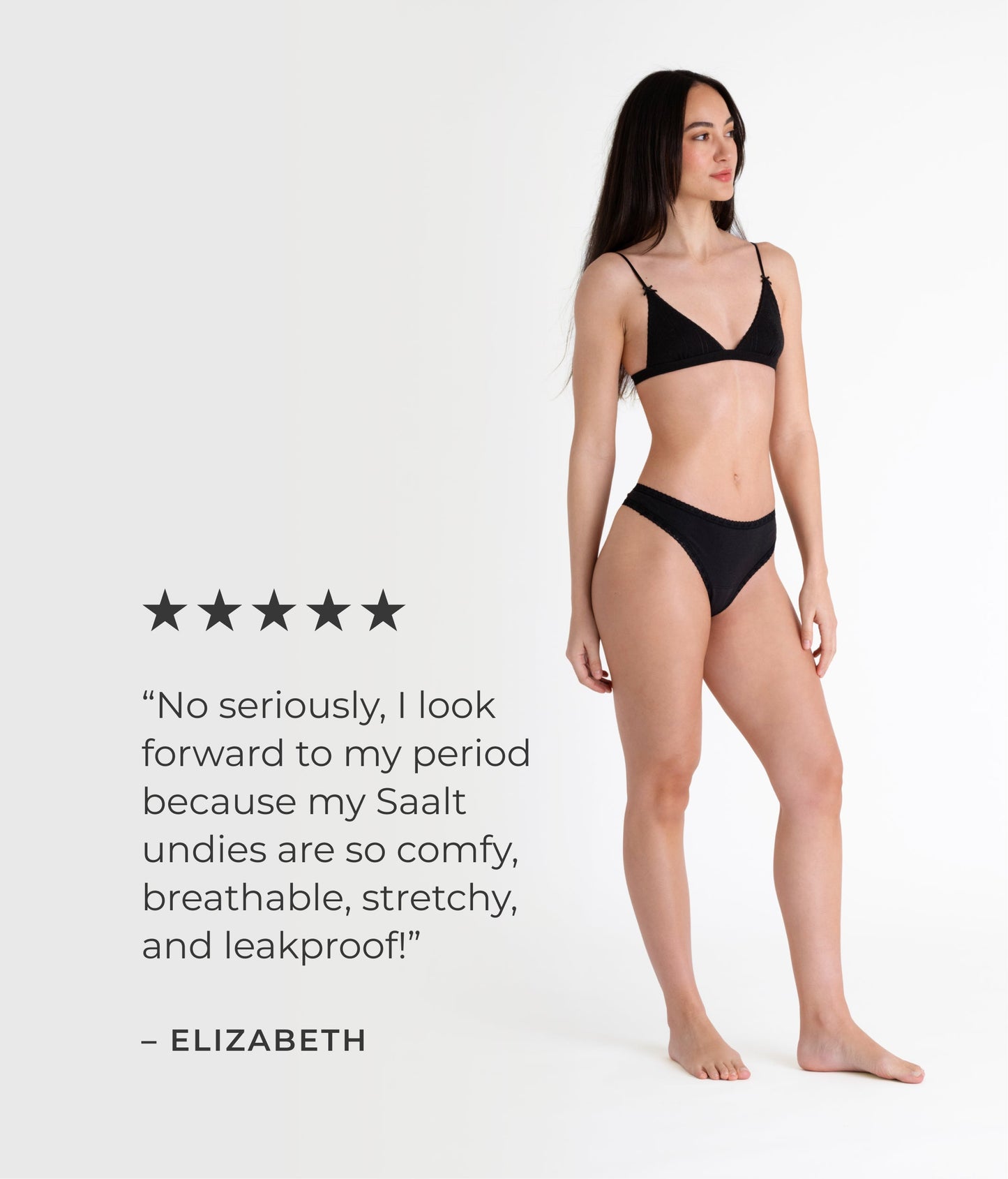 Leakproof Cotton Lace Trim Thong