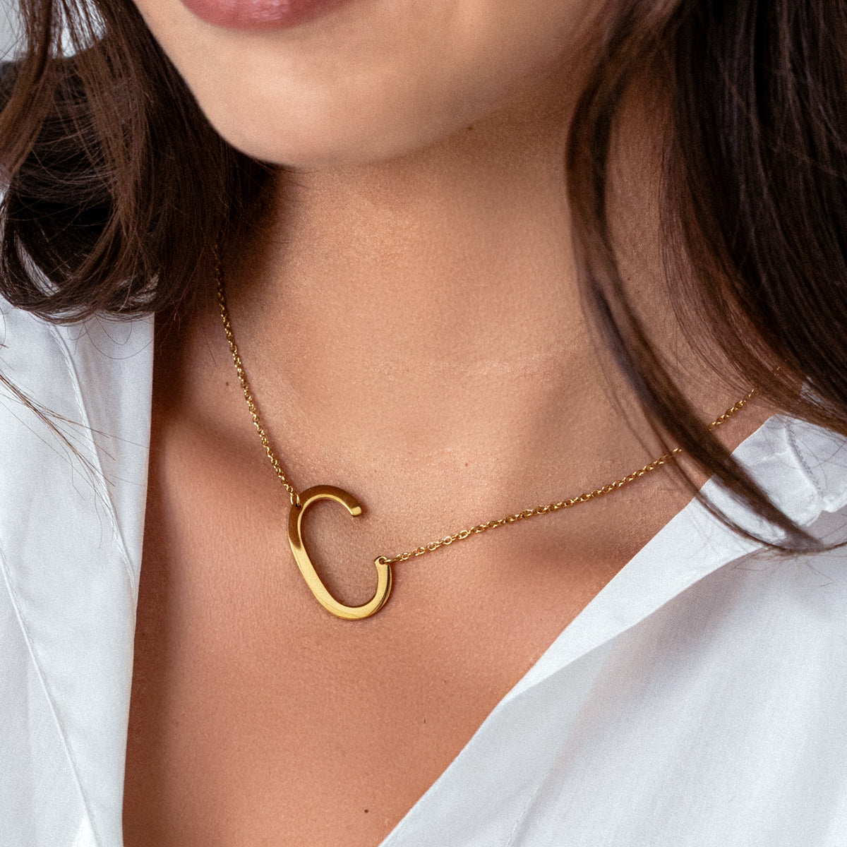 Mint & Lily Statement Initial Necklace