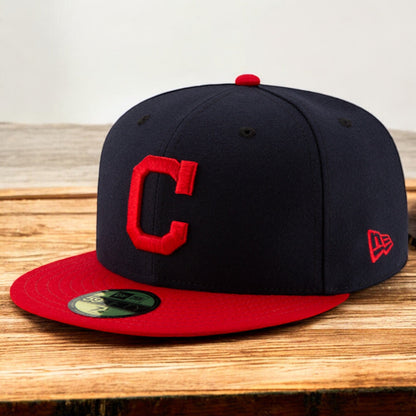 New Era Men's MLB 59Fifty Authentic Fitted Cap Indians