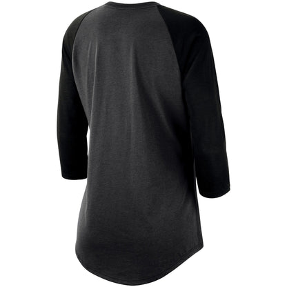 Nike Women's NBA Golden State Warriors Wordmark 3/4-Sleeve Raglan