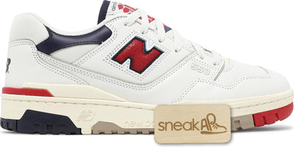 New Balance Men's Bb550 'Aime Leon Dore White Navy Red' Sneakers