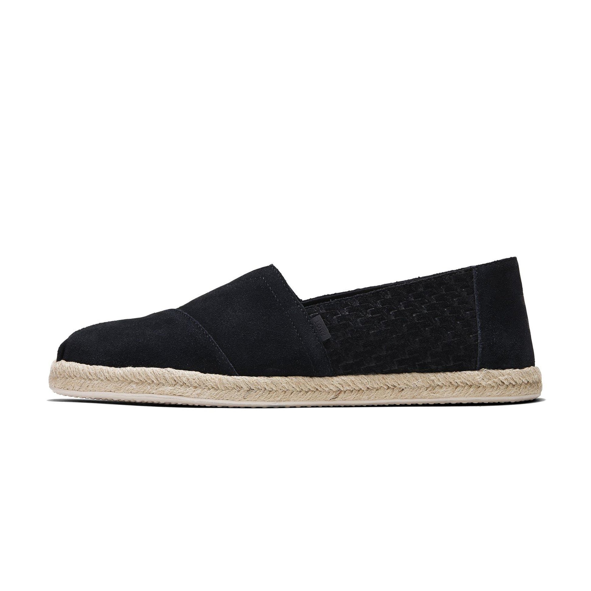 Black Suede Emb-