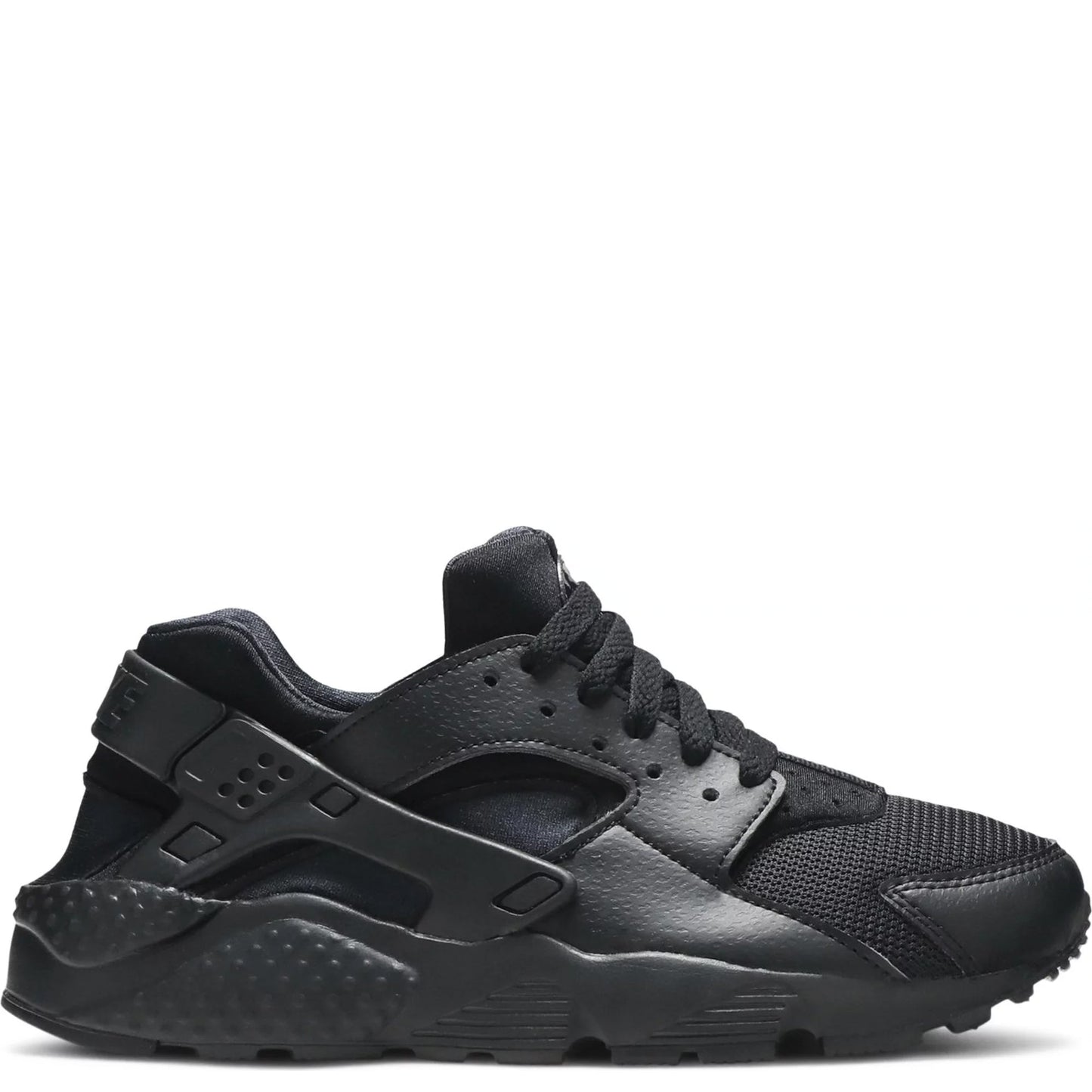 Nike Youth Air Huarache Run Gs 'Triple Black' Sneakers