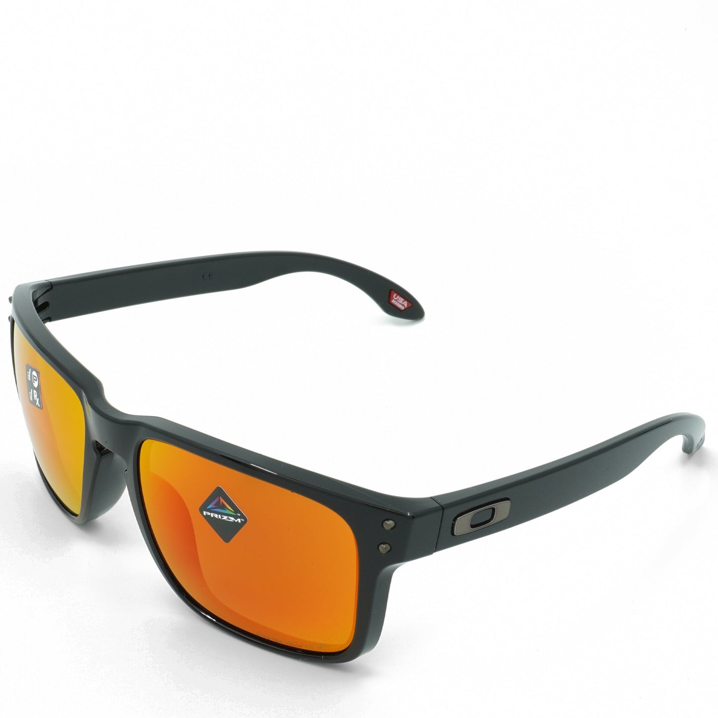 Men's Oakley Holbrook Polarized Sunglasses -Polished Black/Prizm Ruby