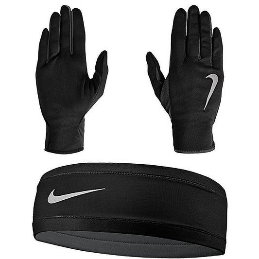 Nike Men's Run Dry Headband And Glove Set