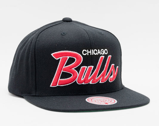 Men's Mitchell & Ness NBA Script Bulls