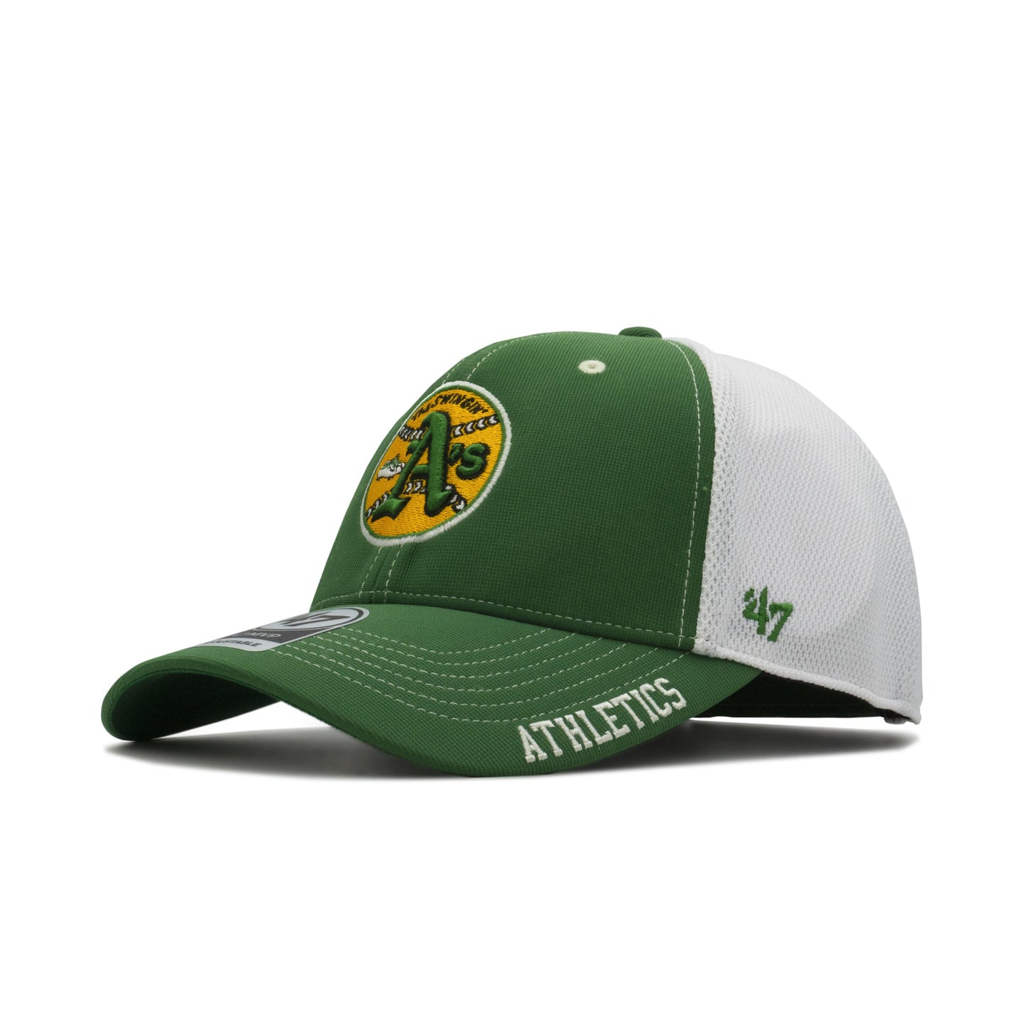 Men's 47 Brand Oakland Athletics Mvp Strapback - Green/White