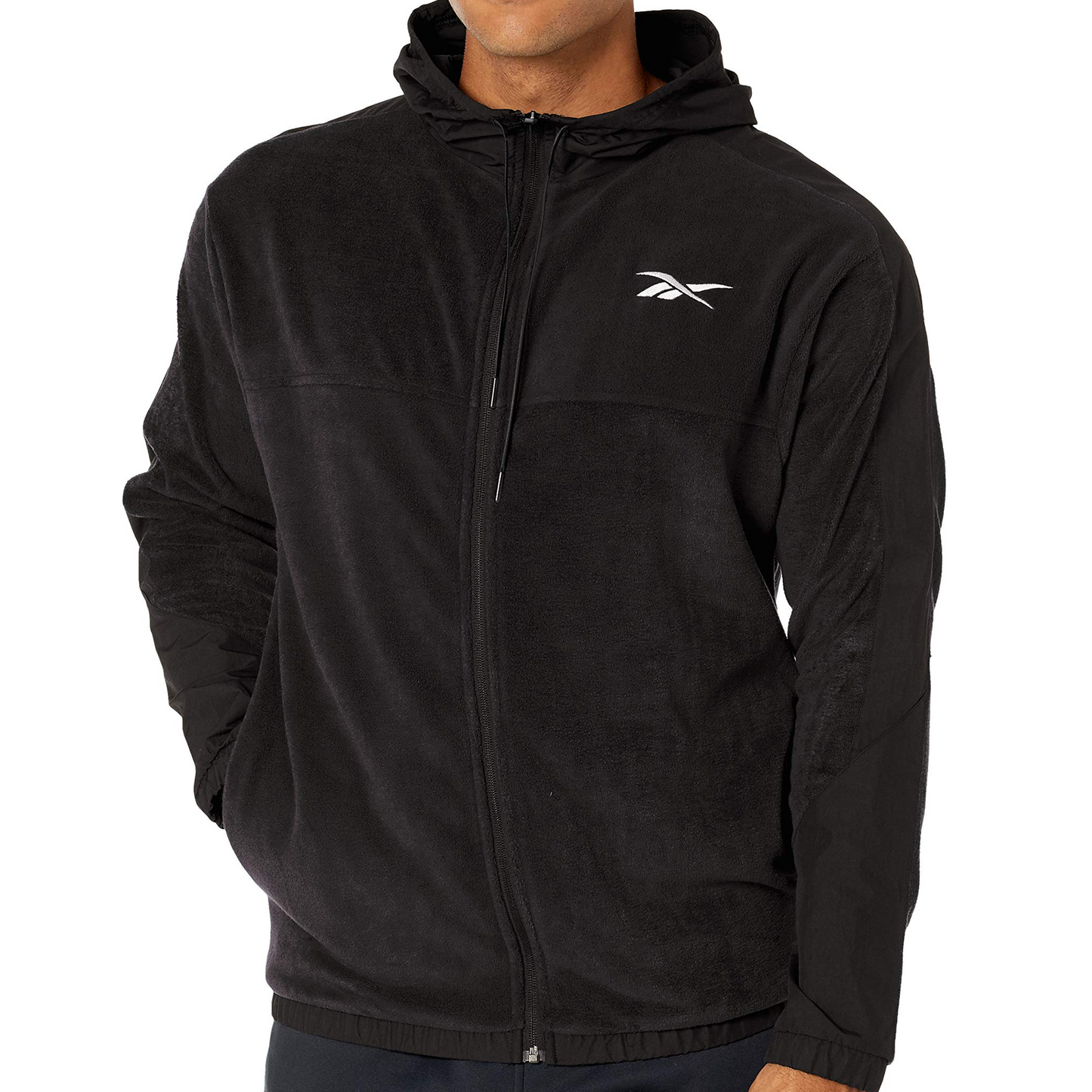 Reebok Men's Workout Ready Fleece Full Zip Hoodie