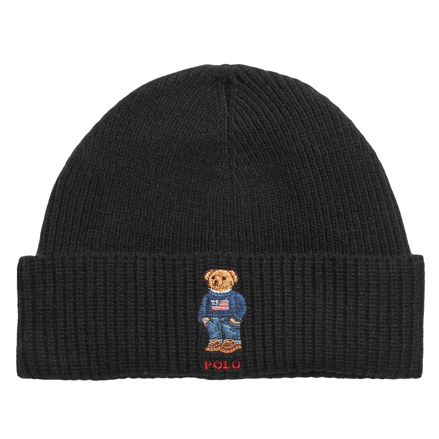 Polo Ralph Lauren Men's Solid Flag Bear Beanie