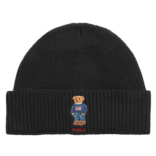Polo Ralph Lauren Men's Solid Flag Bear Beanie