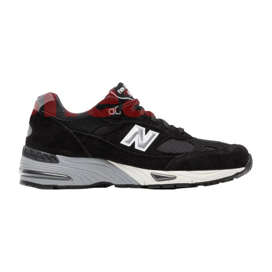 New Balance Men's 991 Made In England 'Black Silver' Sneakers