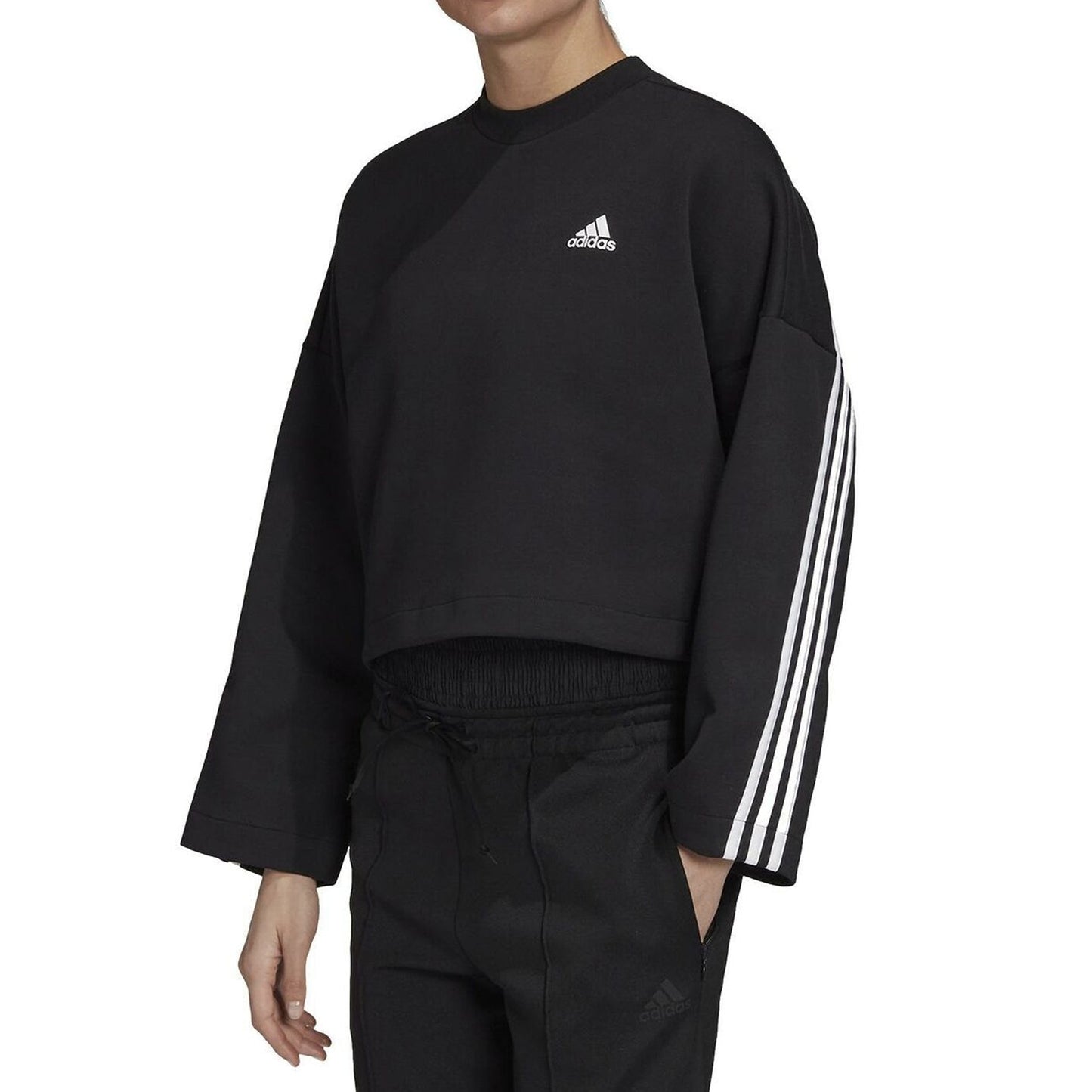 adidas Women's 3-Stripes Double Knit Sweatshirt