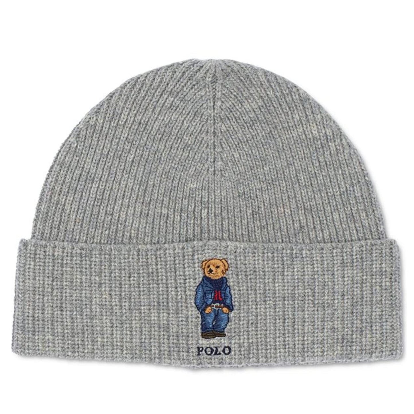 Polo Ralph Lauren Men's Solid Denim Bear Beanie Hats
