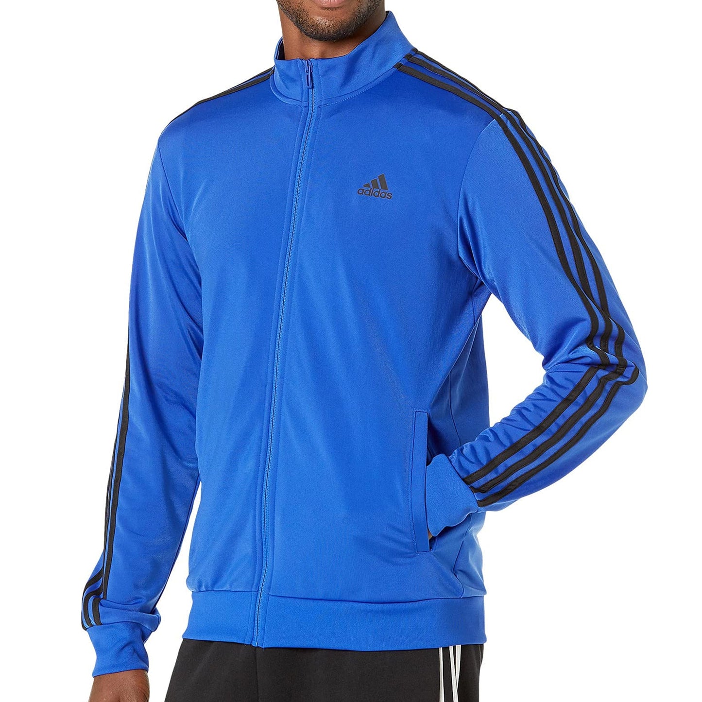 Men's adidas Warm-Up Tricot Regular 3-Stripe Track Jacket