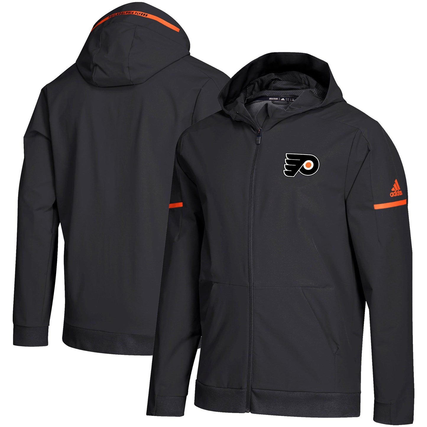 Men's adidas Nhl Philadelphia Flyers Woven Full Zip Hoodie