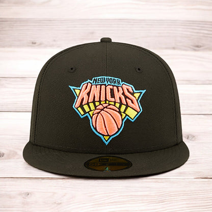 New Era Men's NBA 5950 Pink Glow Fitted Knicks