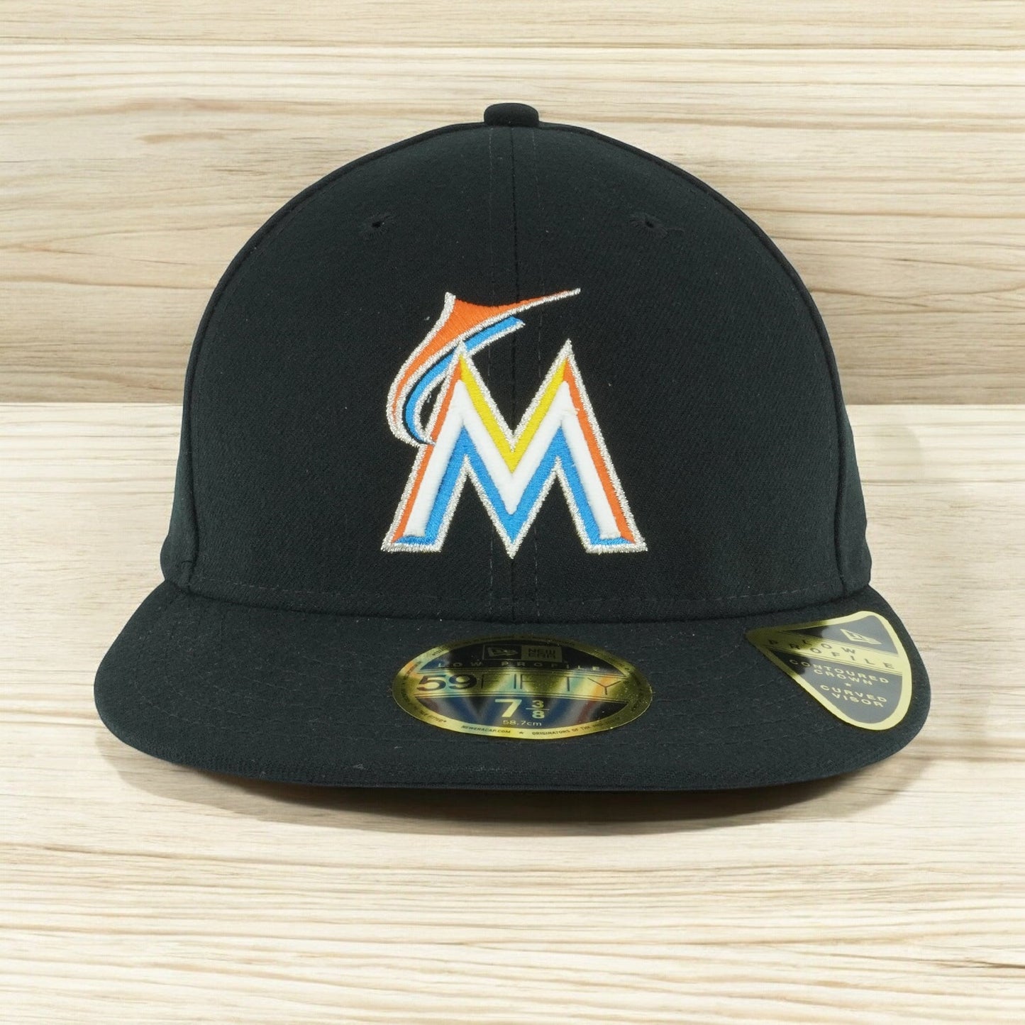 New Era Men's MLB Low Profile Authentic 5950 - Miami Marlins Home 2018