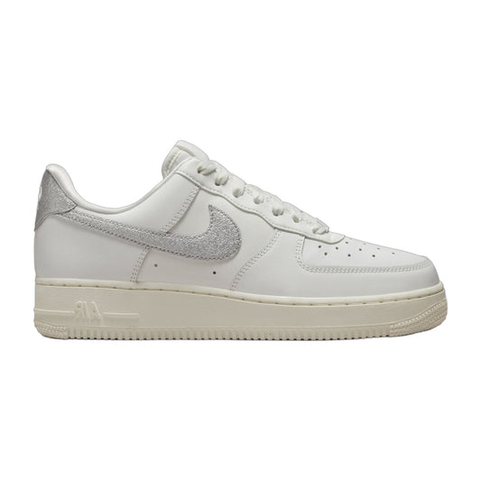 Nike Women's Air Force 1 '07 'Summit White Sail White Metallic Silver' Sneakers