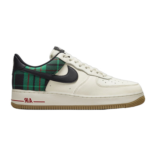 Nike Men's Air Force 1 Low '07 Lx 'Plaid Pale Ivory Stadium Green' Sneakers