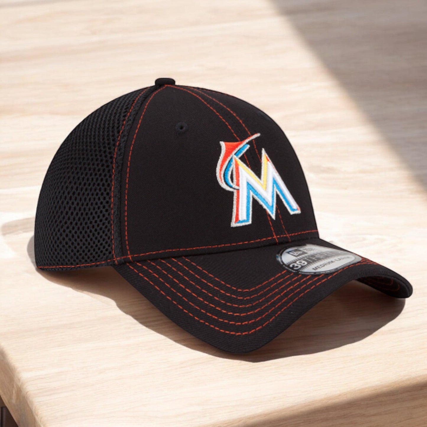 Men's New Era MLB 39Thirty Neo Flex Fit Cap - Miami Marlins