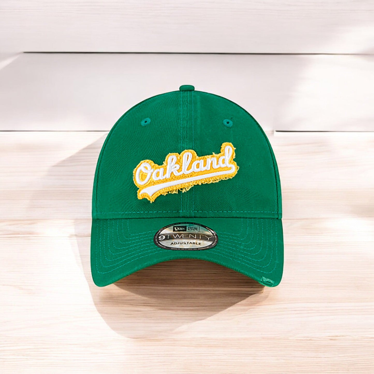 Men's New Era MLB Core Classic Distressed Patch 9Twenty - Oakland A'S
