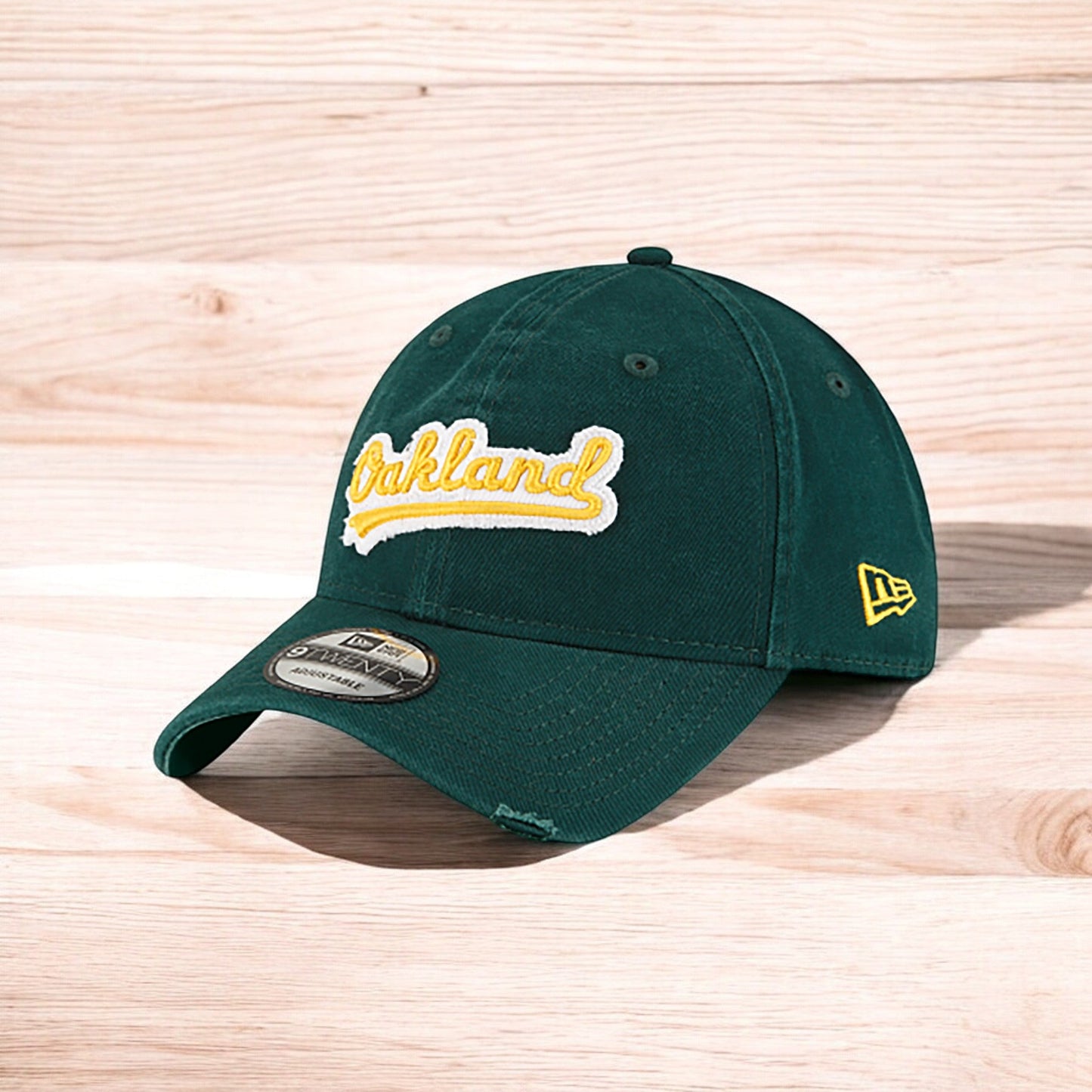 Men's New Era MLB Core Classic Distressed Patch 9Twenty - Oakland A'S