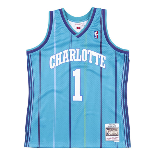 Mitchell & Ness Men's NBA Swingman Road Jersey Charlotte Hornets 99 Baron Davis