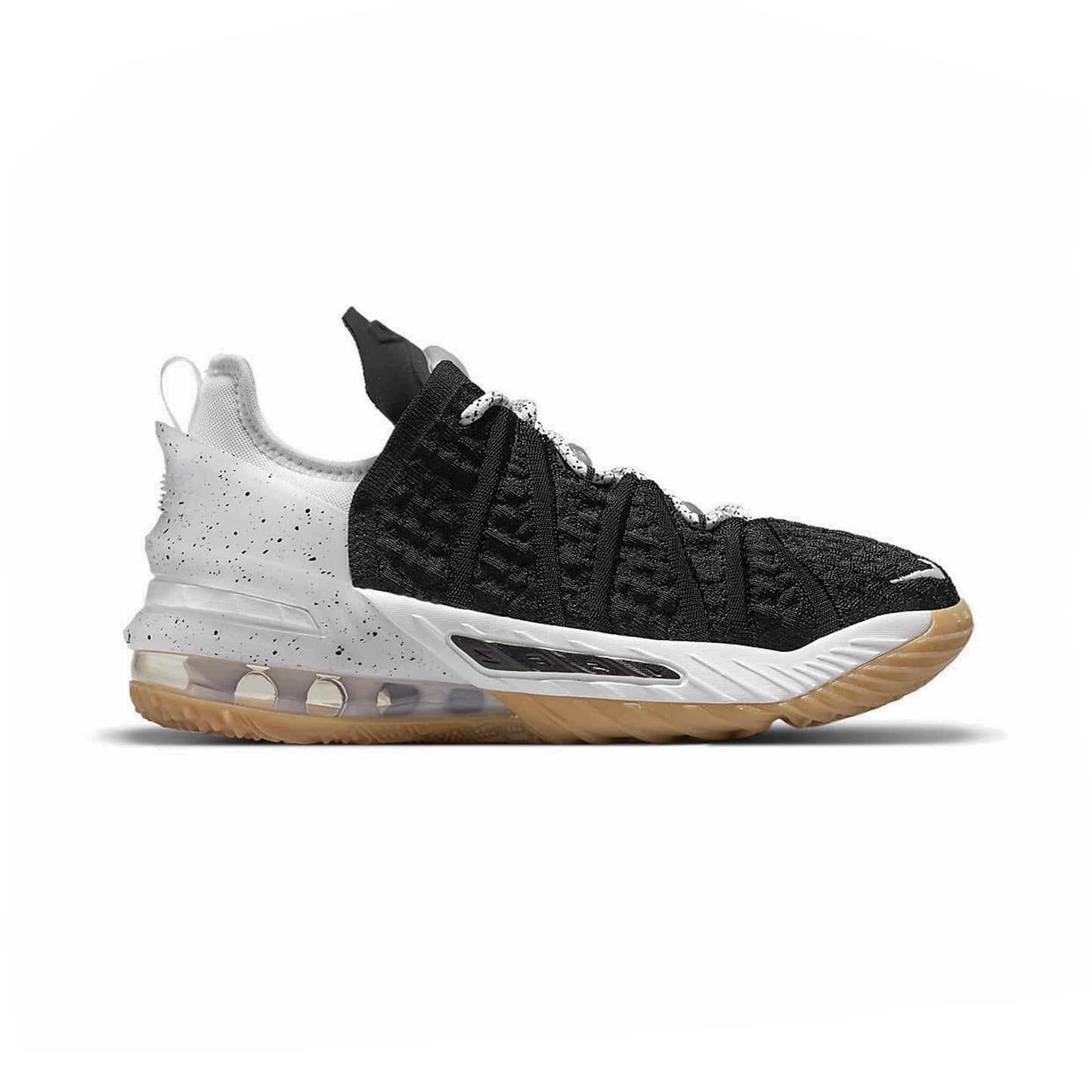 Black/White-Gum Med Brown-
