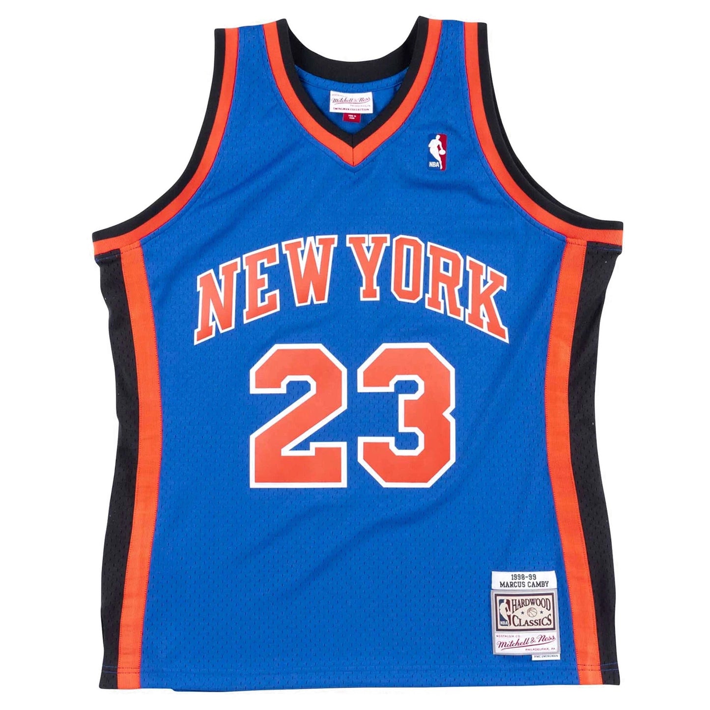 Men's Mitchell & Ness NBA Swingman Jersey New York Knicks 98-99 Marcus Camby