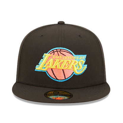 New Era Men's NBA 5950 Pink Glow Fitted Lakers
