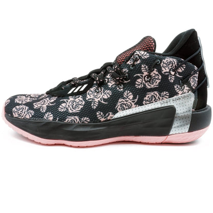 adidas Men's Dame 7 Sneakers - Black, Pink, Silver
