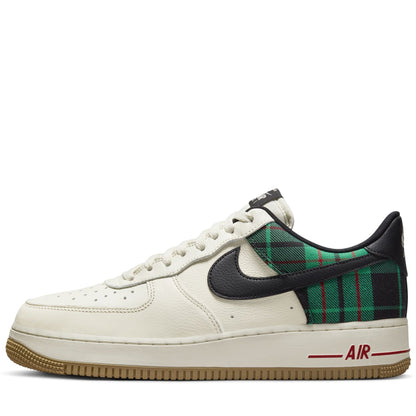 Nike Men's Air Force 1 Low '07 Lx 'Plaid Pale Ivory Stadium Green' Sneakers
