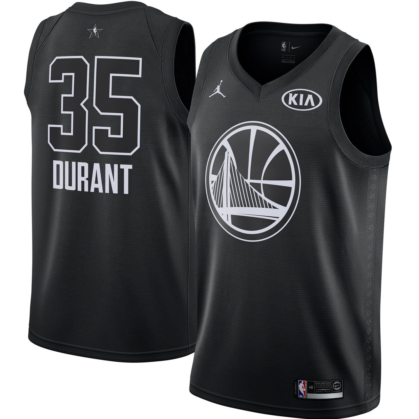 Youth Air Jordan Gs Warriors "2018 Allstar" Swingman Jersey