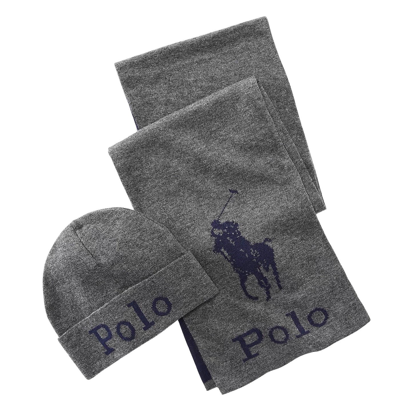 Men's Polo Ralph Lauren Jacquard Knitted Hat & Scarf Set