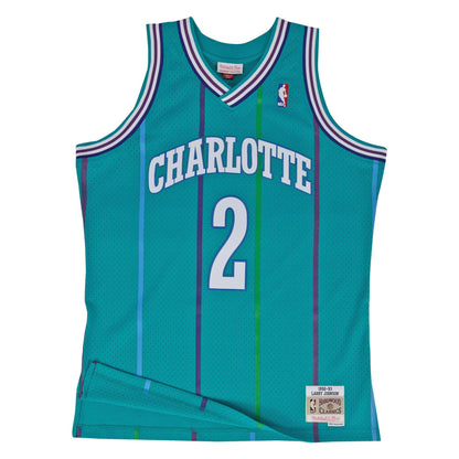 Mitchell & Ness Men's NBA Swingman Road Jersey Charlotte Hornets 92 Larry Johnson