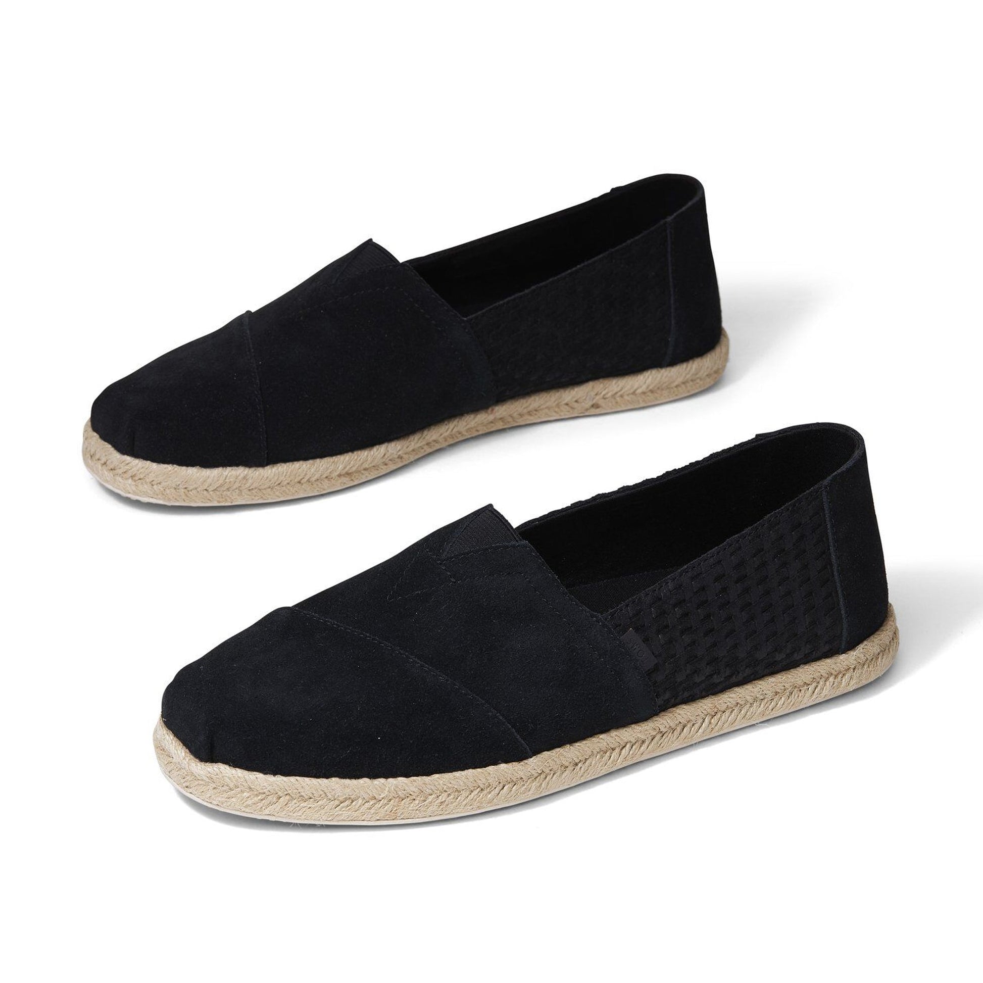 Black Suede Emb-