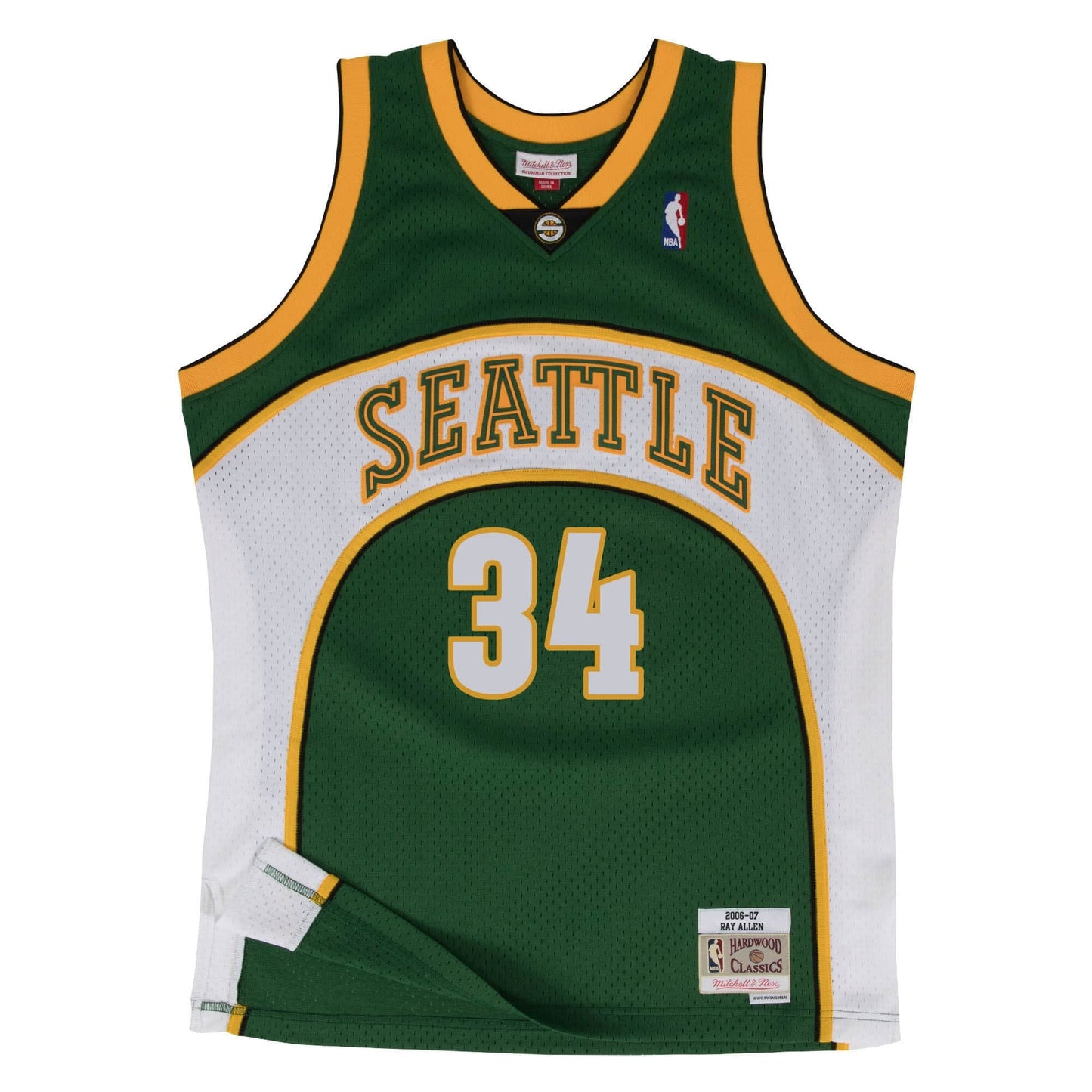 Men's Mitchell & Ness NBA Swingman Jersey Seattle Supersonics 2006 Ray Allen