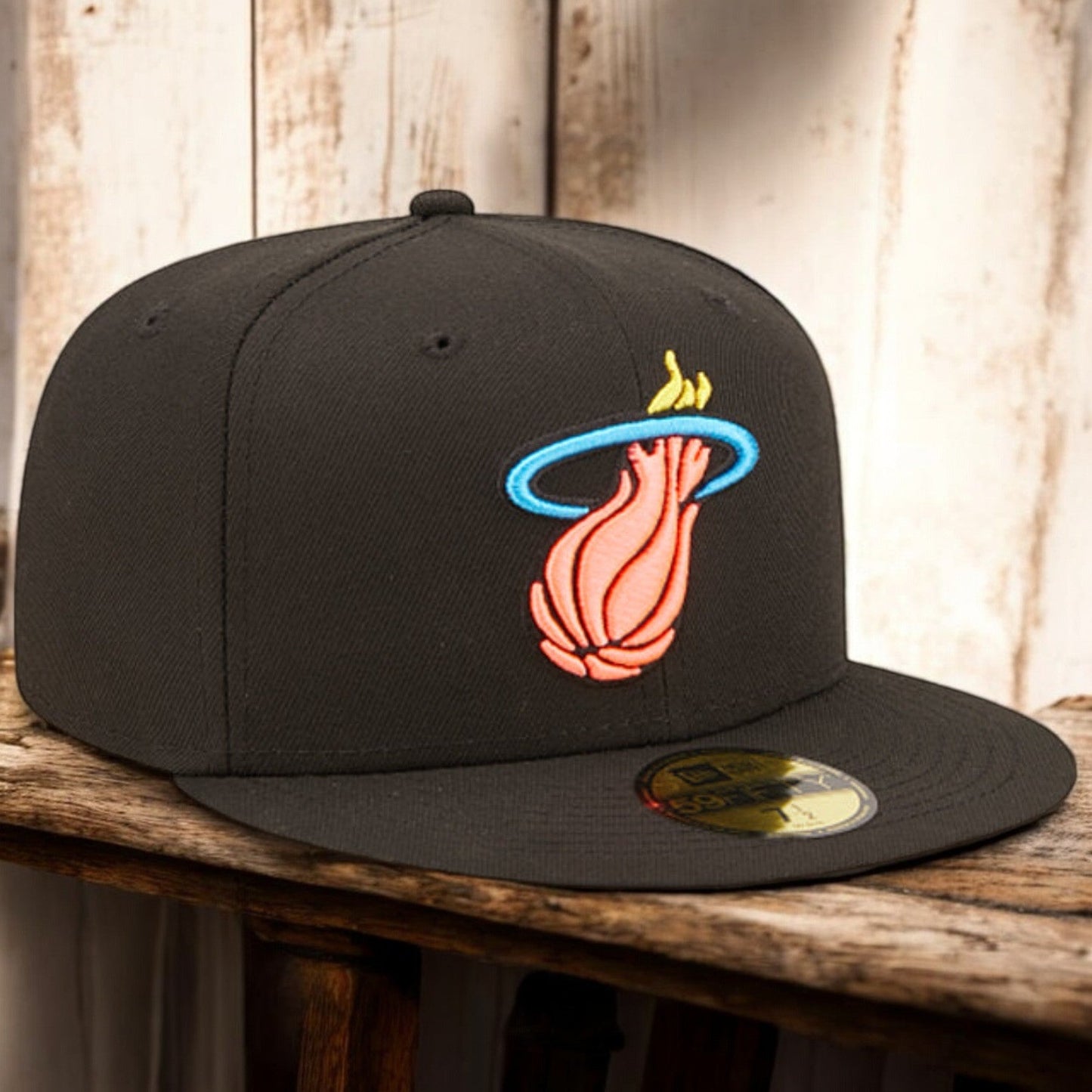 New Era Men's NBA 5950 Pink Glow Fitted Hats