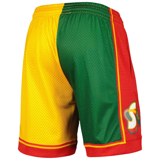 Mitchell & Ness NBA Split Swingman Shorts Seattle Supersonics 1995