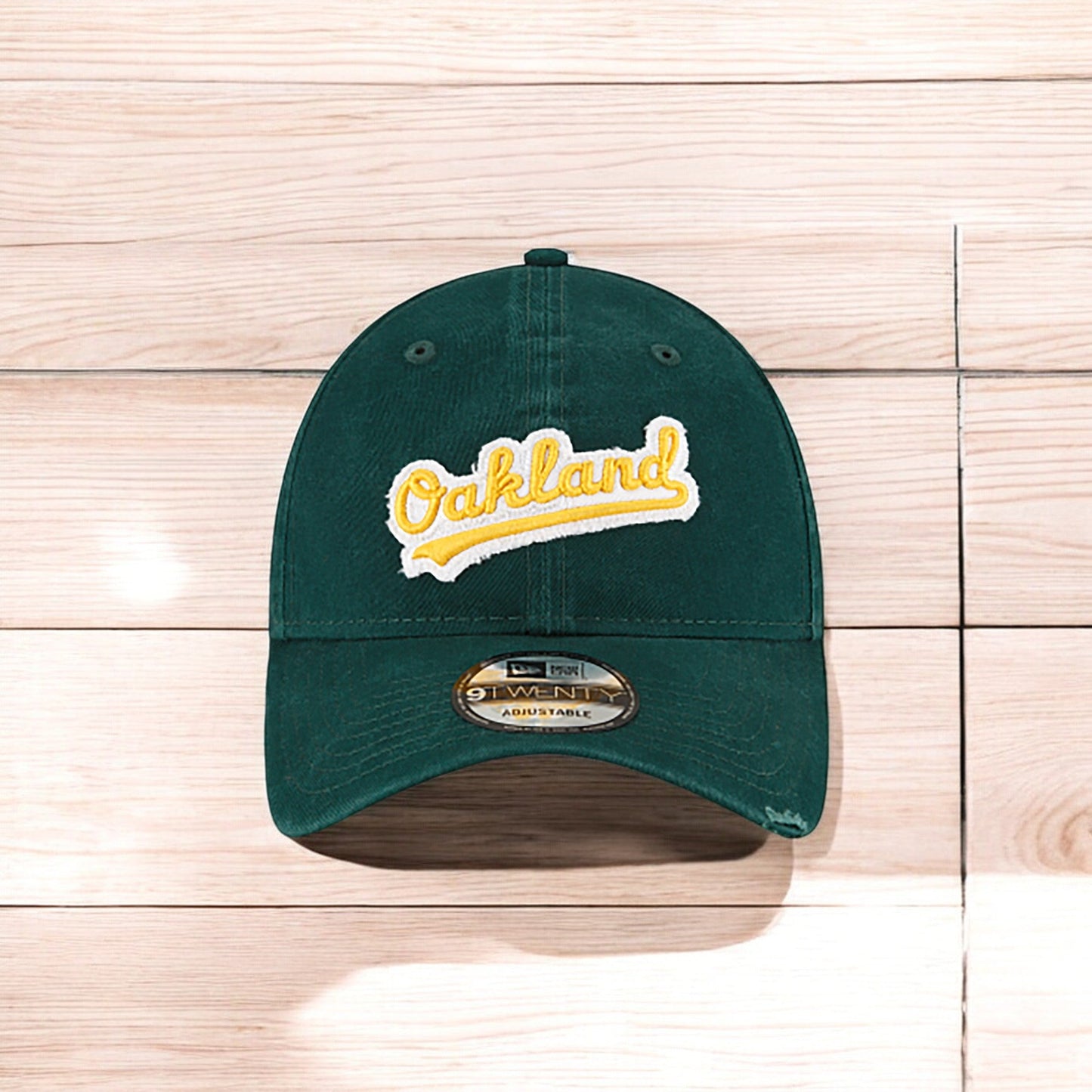 Men's New Era MLB Core Classic Distressed Patch 9Twenty - Oakland A'S