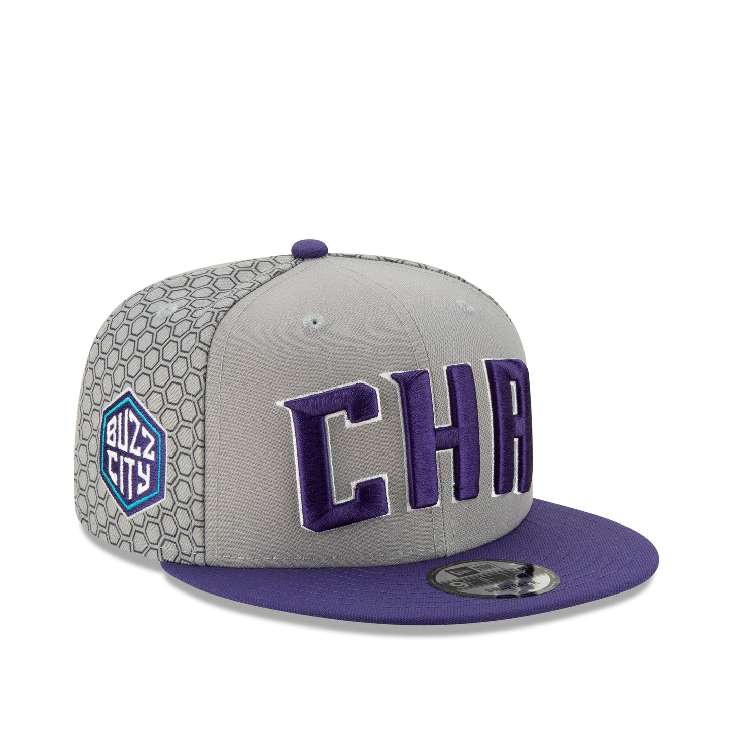 Men's New Era Charlotte Hornets - Grey/Purple City Series 950 Snapback