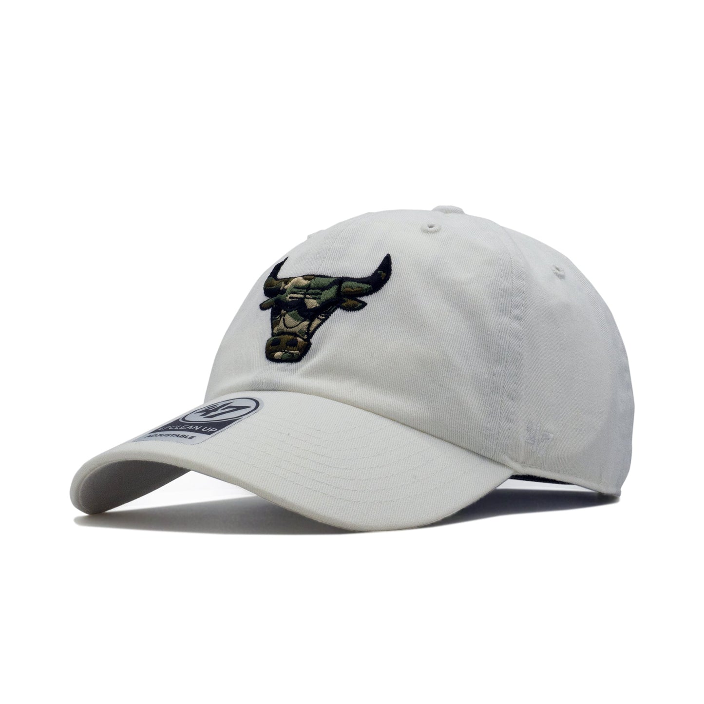 Men's 47 Brand Chicago Bulls Clean Up Strapback - White