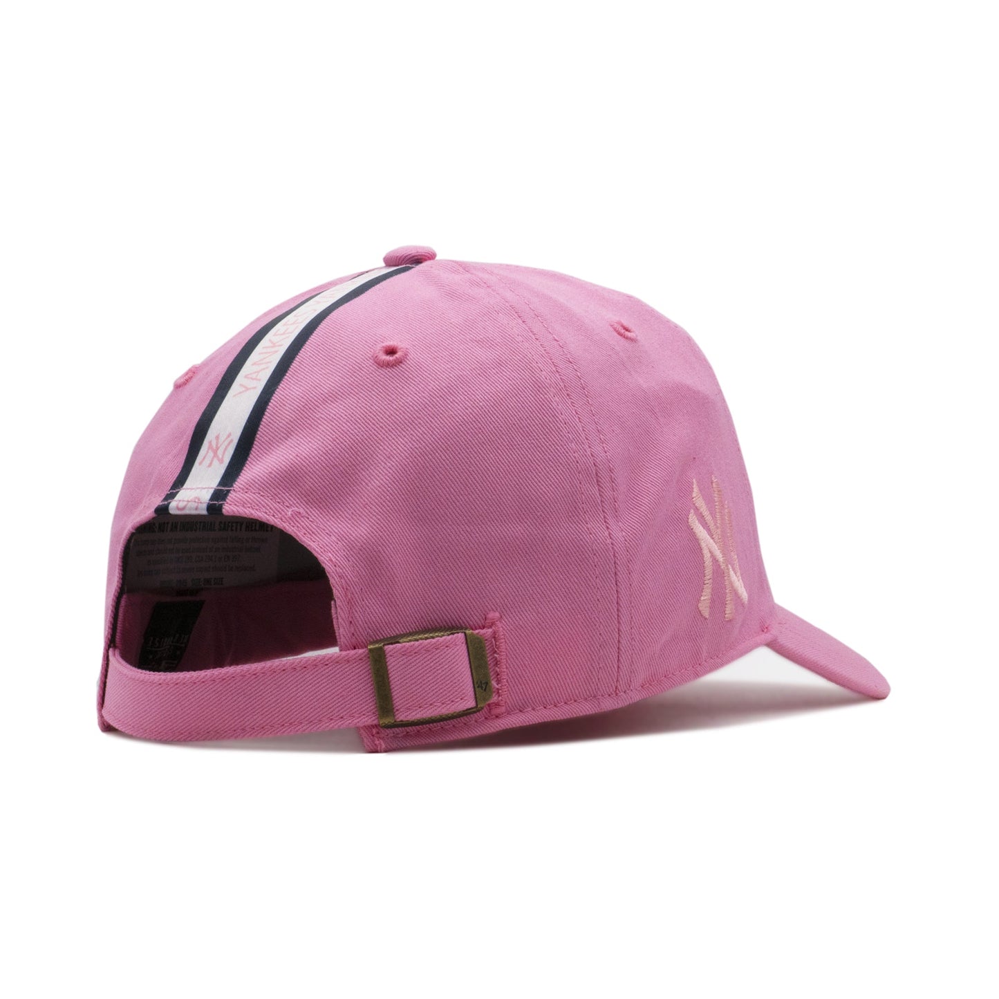 Men's 47 Brand Ny Yankees Triple Stripe Clean Up Strapback - Pink