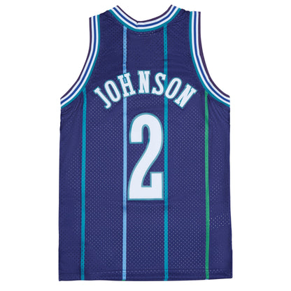 Mitchell & Ness Men's NBA Swingman Alt Jersey Charlotte Hornets 94 Larry Johnson