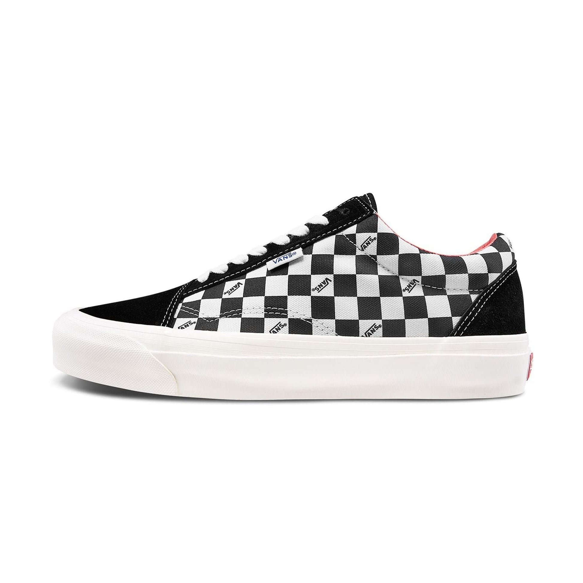 (Suede/Canvas) Checkerboard Black/Marshmellow-