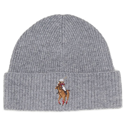 Polo Ralph Lauren Men's Recycled Riding Bear Beanie Hats